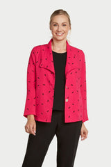 AA273 - Nicole 3-Button Linen Jacket