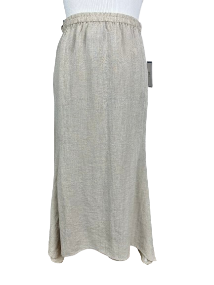 AASK04 - Full Linen Skirt w/Detailed Stitching