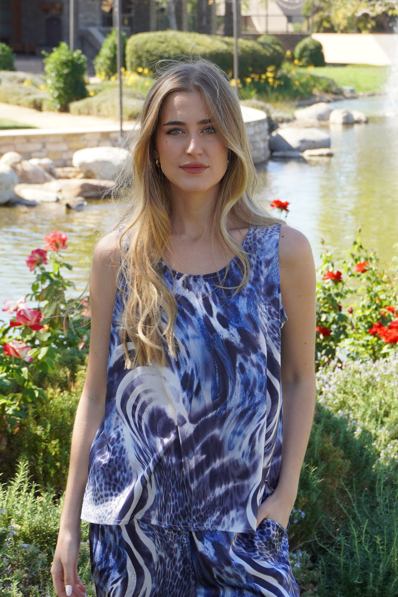 SFTK03 - Silk By Fridaze - Round Neck Silk Tank