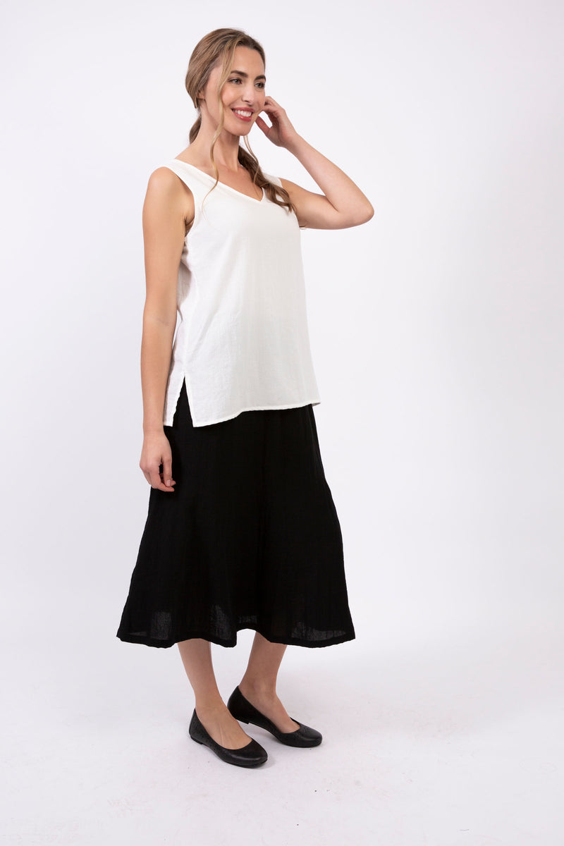 AASK03 - Linen Skirt With Ruffle Option